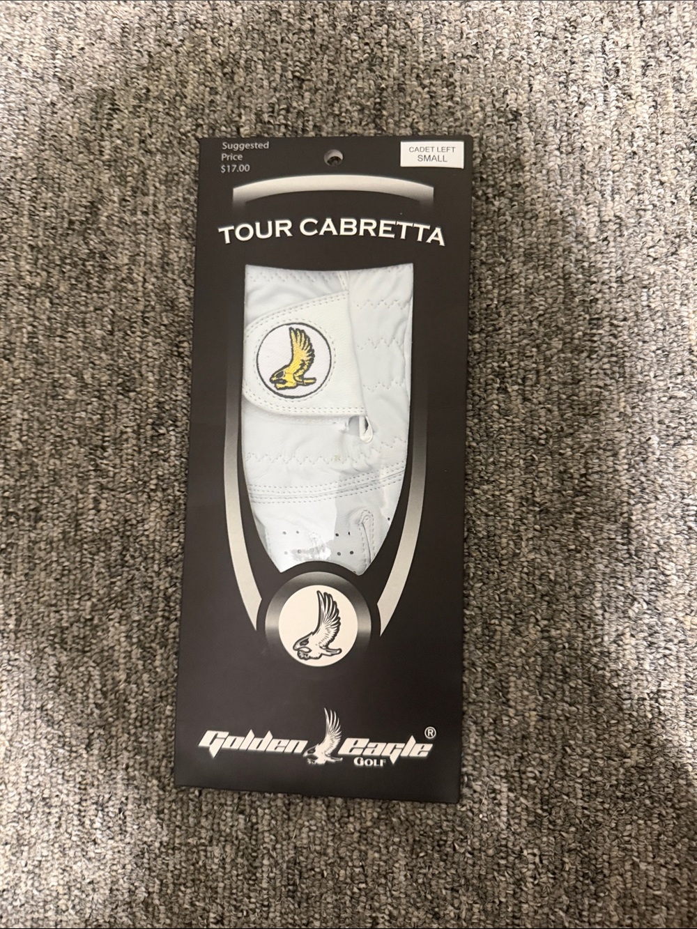 Golden Eagle Tour Cabretta White Golf Glove - Left Hand Small